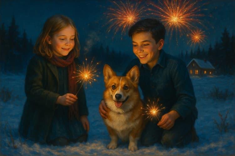 Snowfield Fireworks