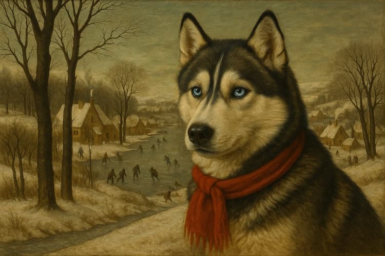 Winter Hunters' Landscape